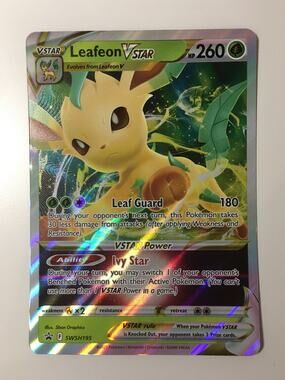 Leafeon V STAR Full Art Holo Pokémon Oversized Promo Card (SWSH195) Pokémon TCG